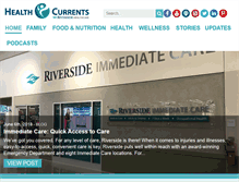 Tablet Screenshot of healthcurrents.com
